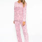 3 piece microfleece sleep print pyjama set with plush socks