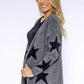 Dark Grey Star Cardigan