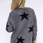 Dark Grey Star Cardigan