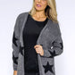 Dark Grey Star Cardigan