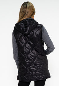 Black Quilted Gilet