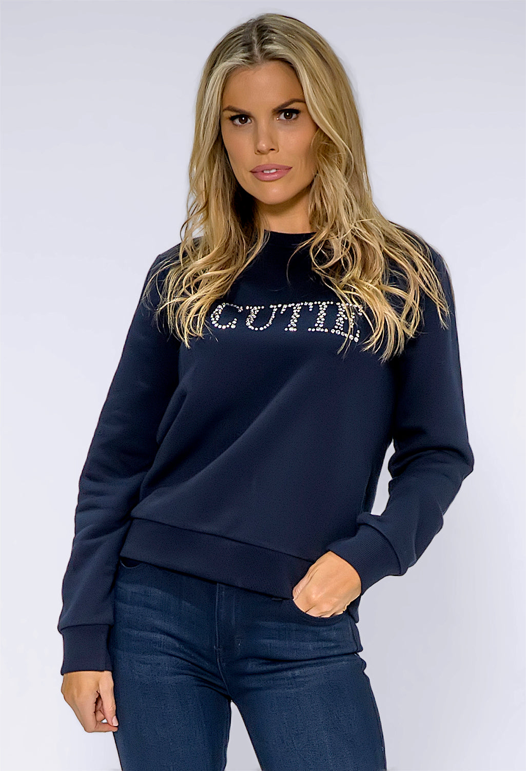 Cutie Navy Sweatshirt