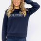 Cutie Navy Sweatshirt