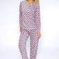 3 piece microfleece polka dot print pyjama set with plush socks