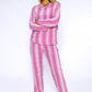 3 piece microfleece ZIGZAG print pyjama set with plush socks