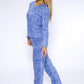 3 piece microfleece leopard print pyjama set with plush socks