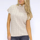 Beige Knit Turtleneck