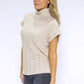 Beige Knit Turtleneck