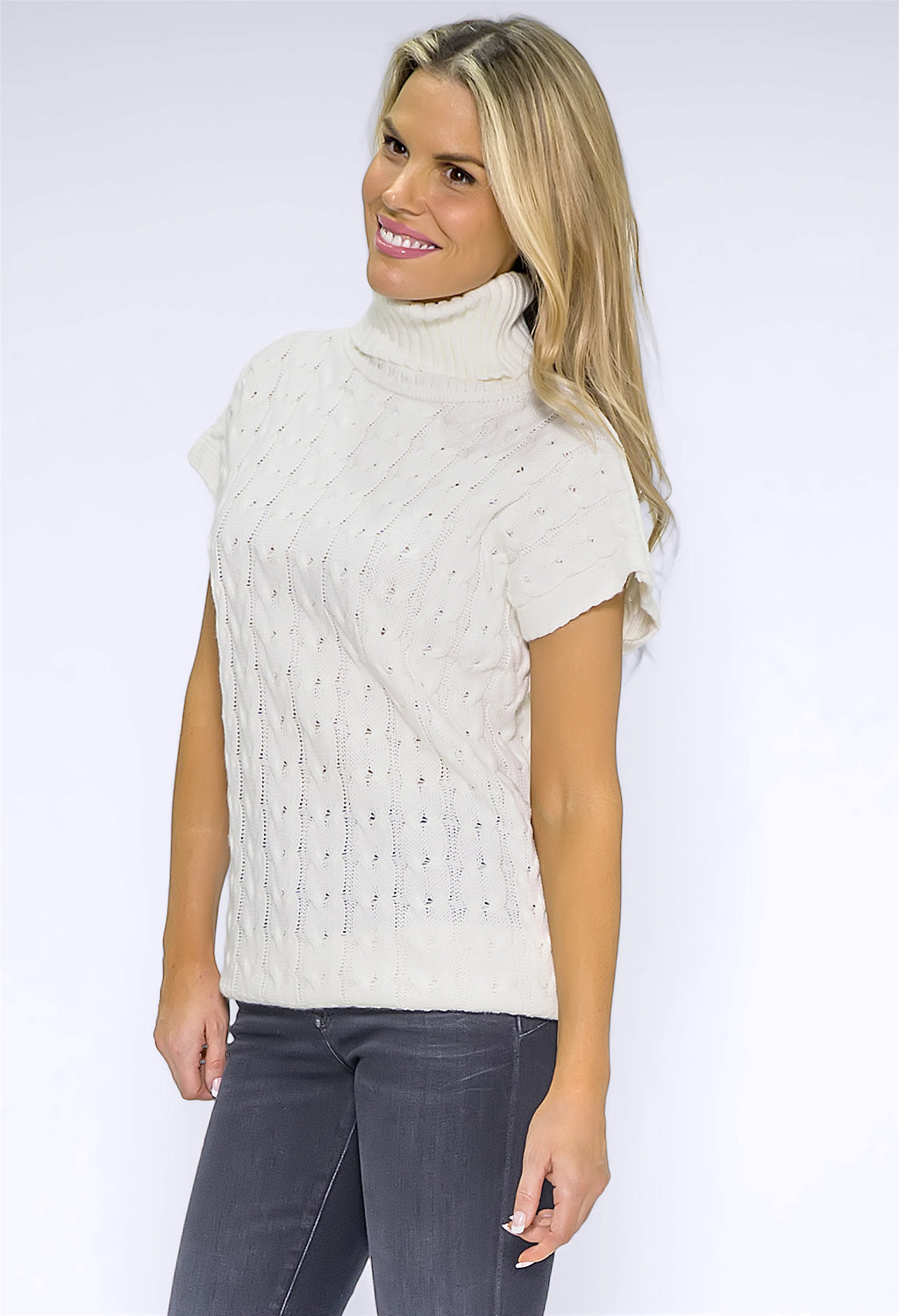 Cream Knit Turtleneck