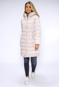 Cream Quilted Coat