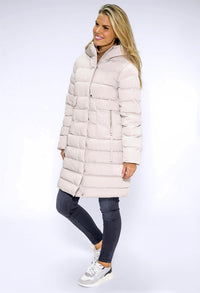 Cream Quilted Coat