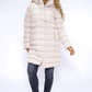 Cream Quilted Coat