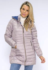 Beige Quilted Coat