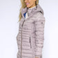 Beige Quilted Coat