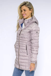 Beige Quilted Coat