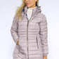 Beige Quilted Coat