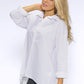 White Collared Long Shirt