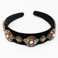 Black Velvet Jewel Headband