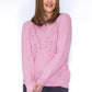 Rose Knit Jumper with Silver Pearls