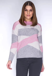 Light Grey Swirl Knit Jumper