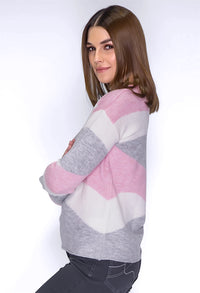 Light Grey Swirl Knit Jumper