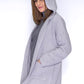 Soft Teddy Knit Grey Hoody Cardi