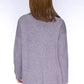 Grey Sequin Long Line  Knit