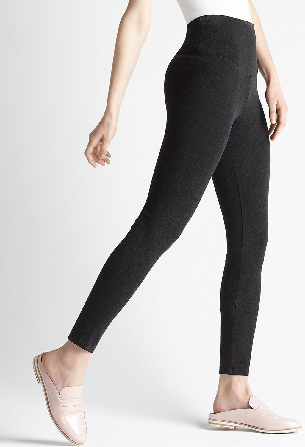 Signature Black Denim Leggings