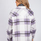 Purple Checked Shacket