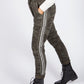 Khaki Camouflage Joggers with Silver Glitter Stripes