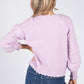 Soft Lilac Knit Cardigan