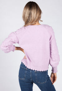 Soft Lilac Knit Cardigan