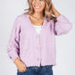 Soft Lilac Knit Cardigan