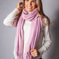 Soft Pink Wool Feel Scarf