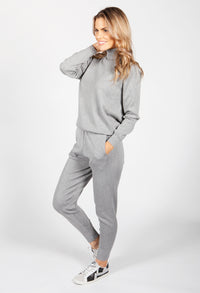 Light Grey Knit Jogger Set