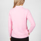 Bright Rose Knit Jumper with Lace Details