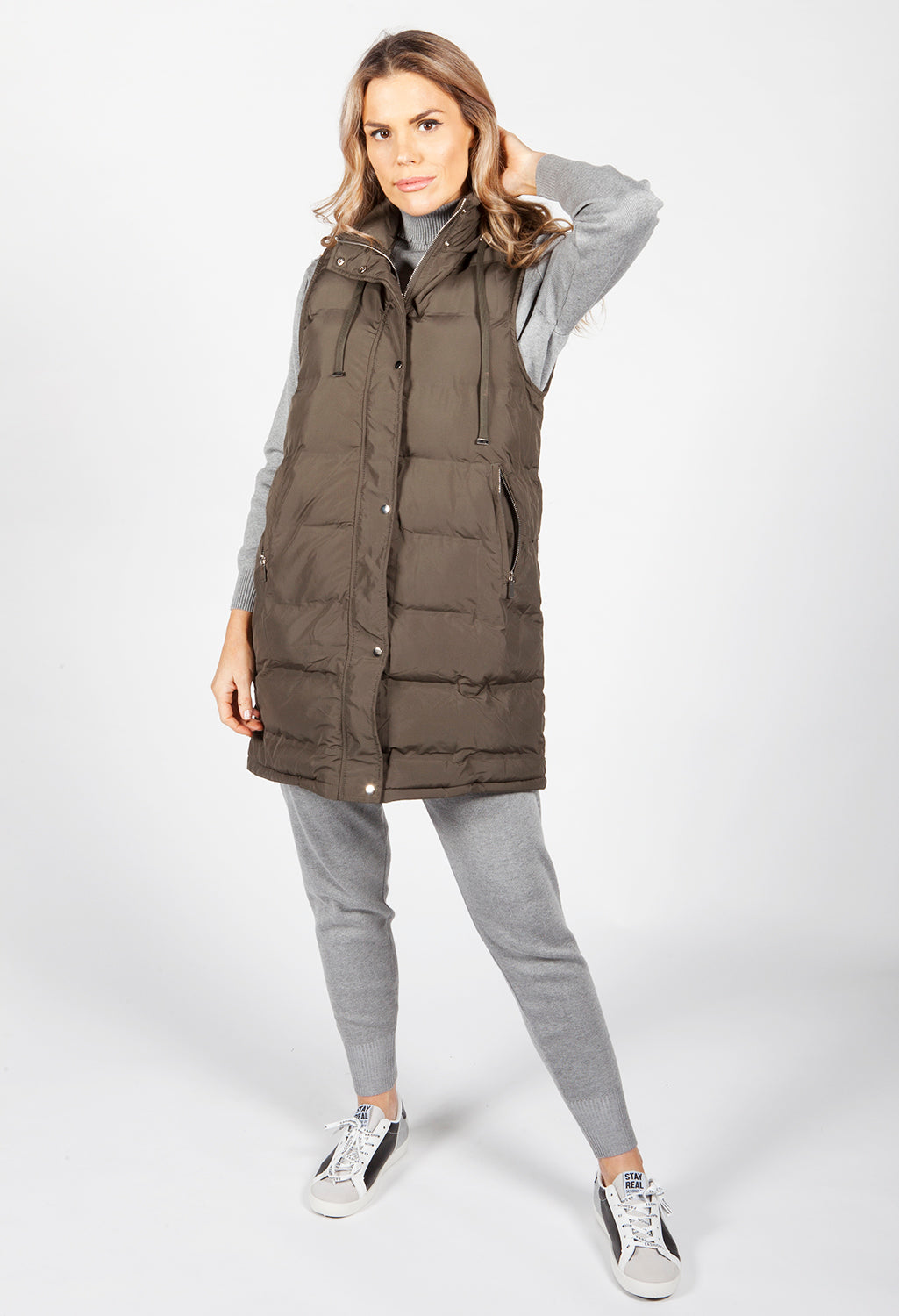 Khaki Padded Gilet