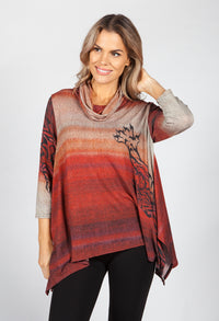 Desert Rust Printed Tunic