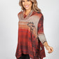 Desert Rust Printed Tunic