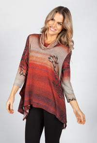 Desert Rust Printed Tunic