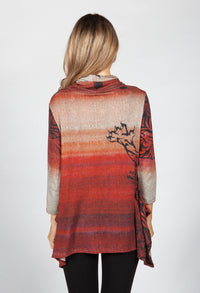 Desert Rust Printed Tunic