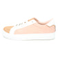 Dusty Pink Faux Suede Trainers