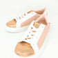 Dusty Pink Faux Suede Trainers