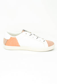 Dusty Pink Fashion Laced Trainers