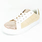 Beige Faux Suede Trainers