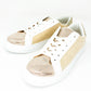 Beige Faux Suede Trainers