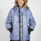 Steel Blue Quilted Jacket