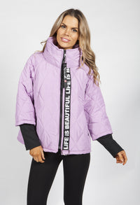 Lilac Quilted Jacket