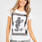 Silver Sequin printed T-Shirt