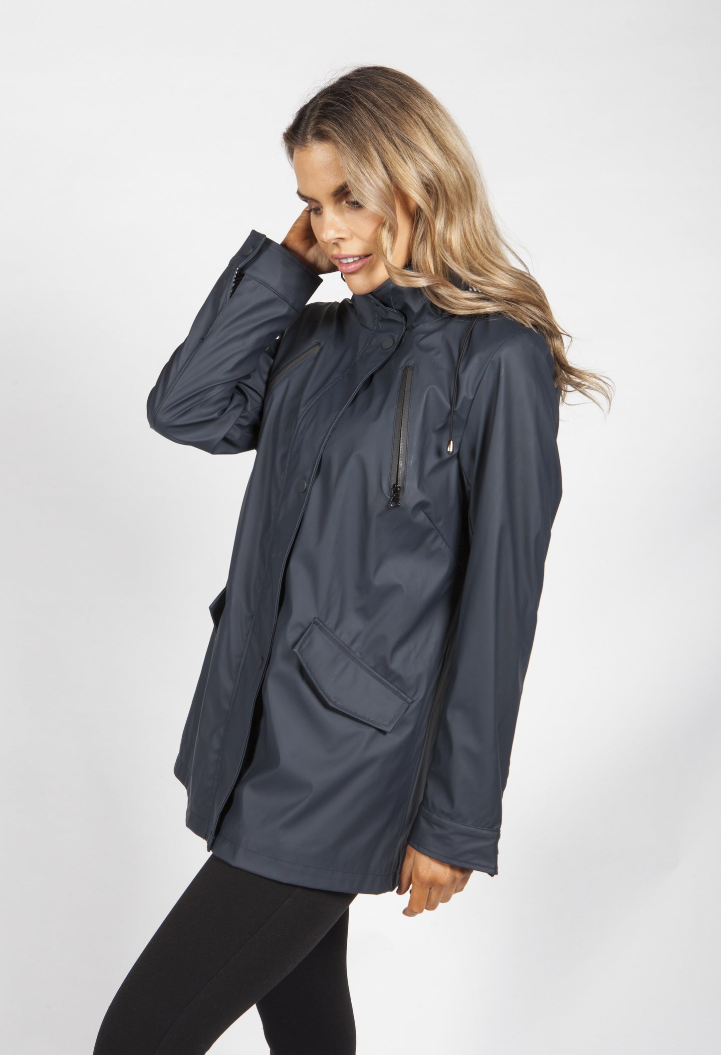 Navy Marine Rain Coat